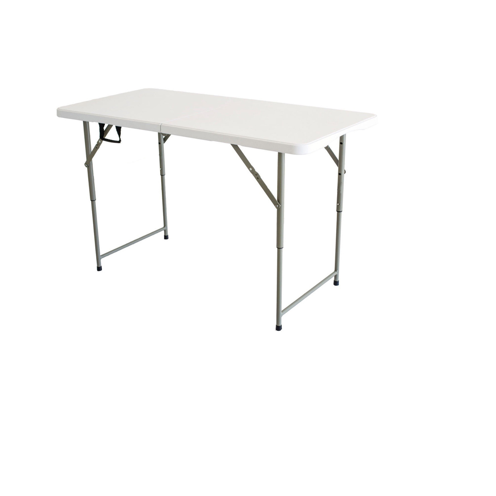 Hot Sale 4ft 122cm In Half Outdoor Events Wedding Rectangular White HDPE Picnic Dining Plastic Folding Table1 