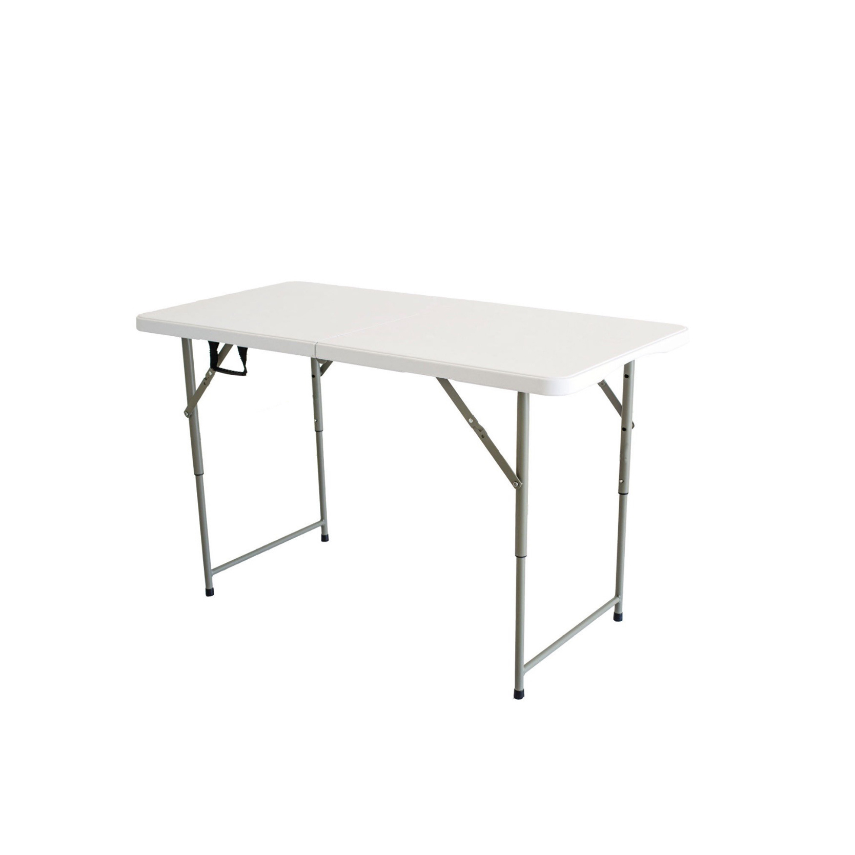 Hot Sale 4ft 122cm In Half Outdoor Events Wedding Rectangular White HDPE Picnic Dining Plastic Folding Table1 