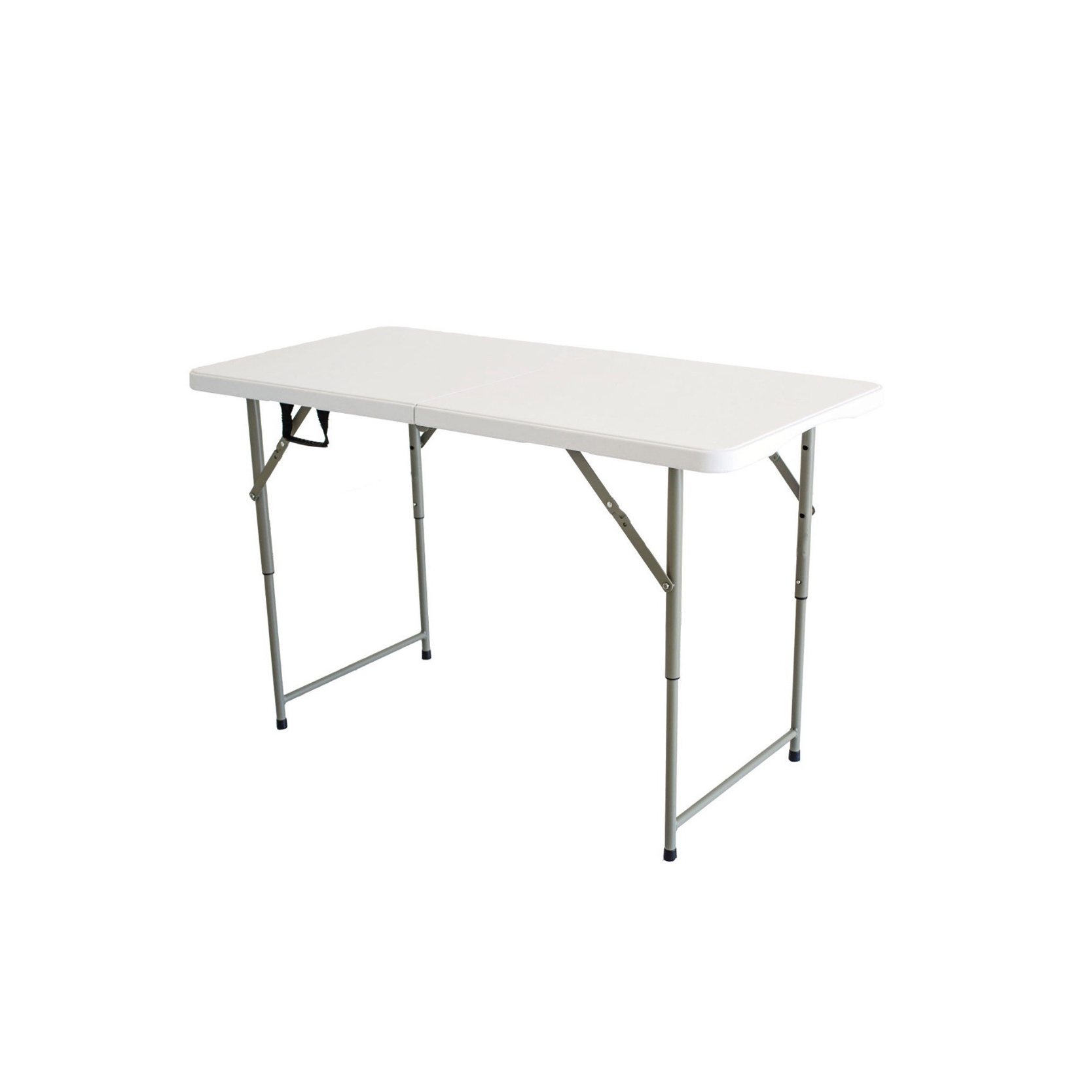 Hot Sale 4ft 122cm In Half Outdoor Events Wedding Rectangular White HDPE Picnic Dining Plastic Folding Table1 