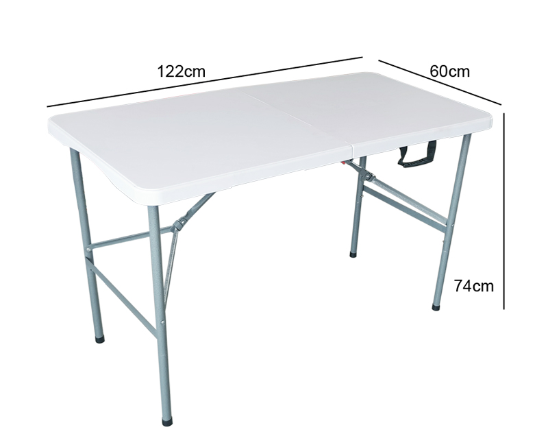 folding camping plastic table, 4ft picnic folding table with four seats1 