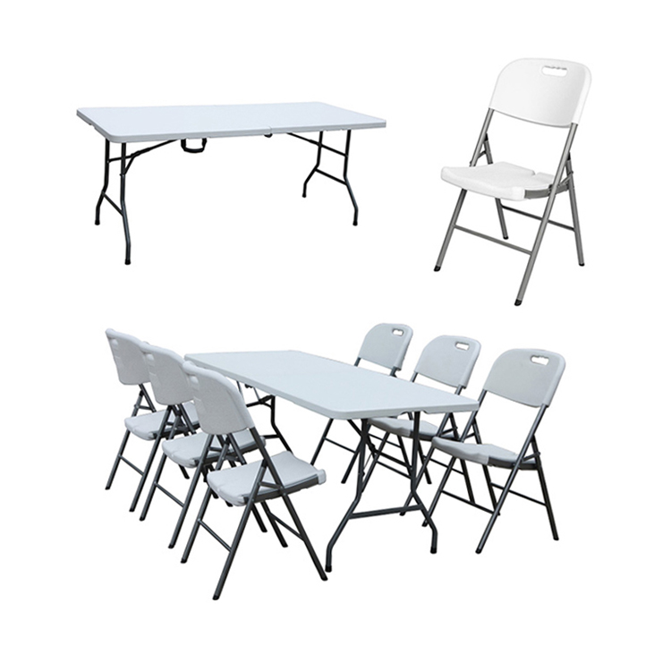 Hot sale 6FT HDPE plastic folding table for outdoor events1 