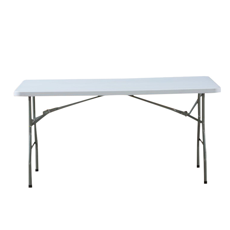 Heavy Duty 5ft 150cm HDPE Plastic Folding Buffet Table with Steel Frame and Casters1 