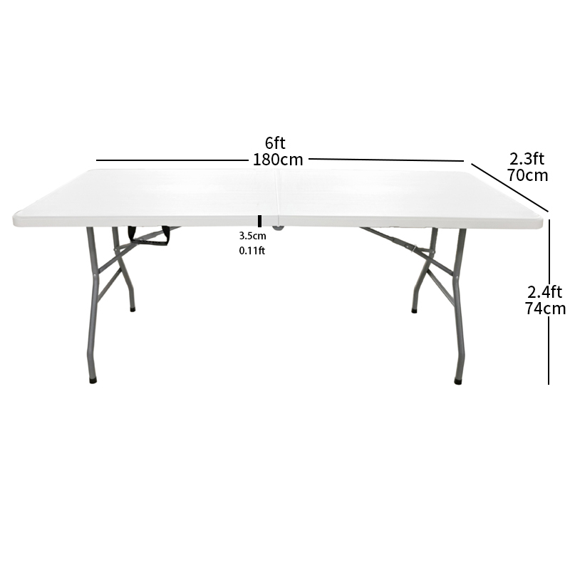 DS-CZ180D 6 FT FOLD IN HALF TABLE