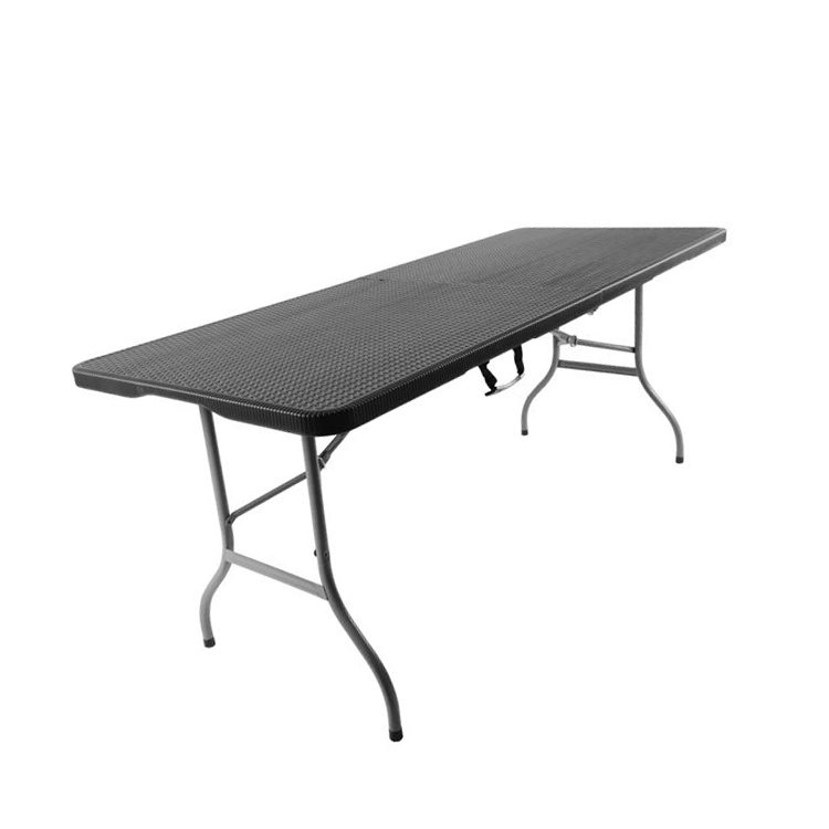 DS-CZ180R 6 FT FOLD IN HALF TABLE- Rattan Design1 