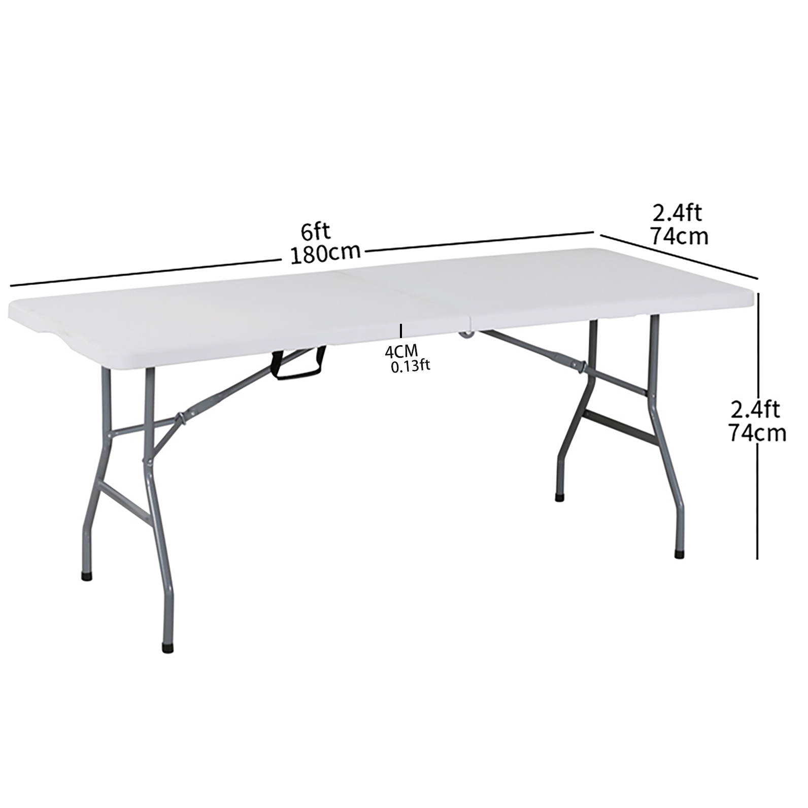 DS-CZ180A 6 FT FOLD IN HALF TABLE