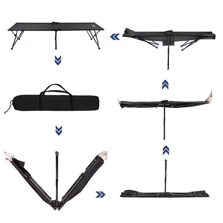 Quick Up Strong Stable Folding Camping Bed Cot with Carry Bag1 