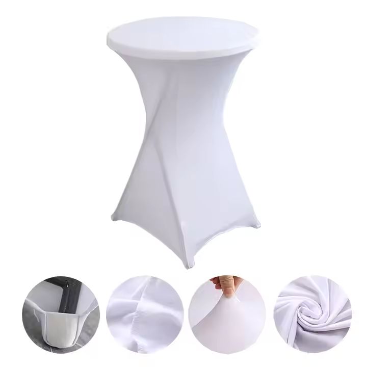 Stretch Tablecloth Hotel Banquet Wedding Solid Color High Quality Spandex Table Cover