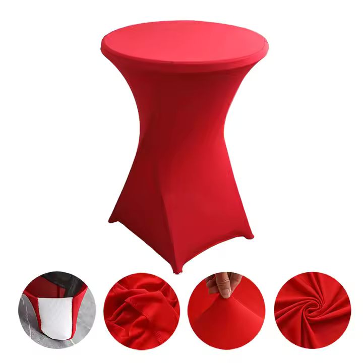 Stretch Tablecloth Hotel Banquet Wedding Solid Color High Quality Spandex Table Cover1 