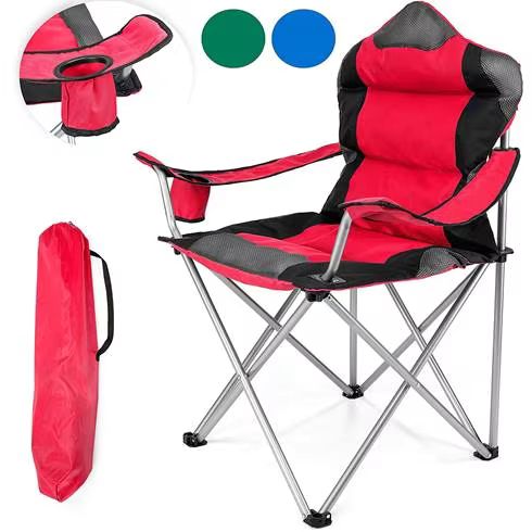 Deluxe collapsible fabric folding camping chair outdoor1 