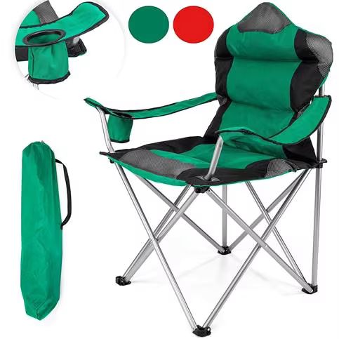 Deluxe collapsible fabric folding camping chair outdoor1 