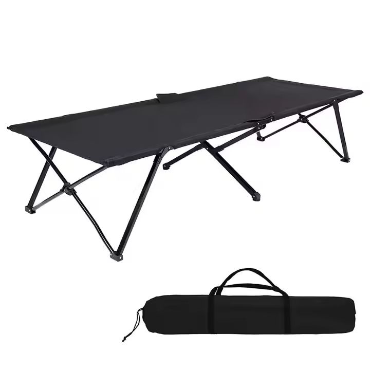 Quick Up Strong Stable Folding Camping Bed Cot with Carry Bag