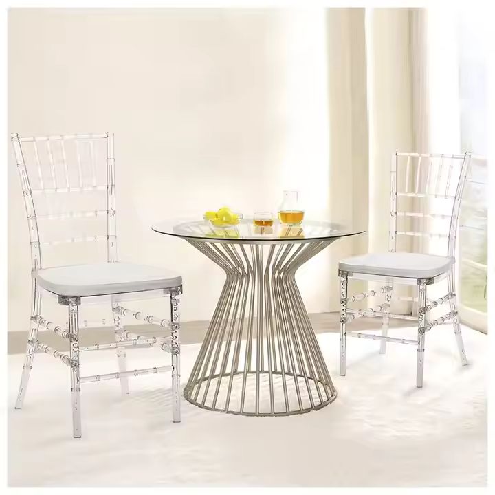 Wholesale hotel Transparent Polycarbonate Crystal Resin Plastic Event Acrylic Wedding Chiavari Chair1 