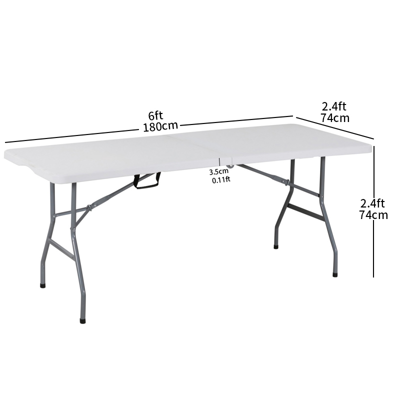 DS-CZ180B 6 FT FOLD IN HALF TABLE