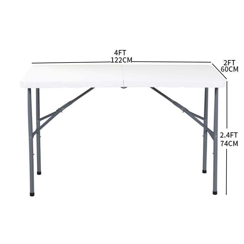 DS-CZ122 4 FT FOLD IN HALF TABLE