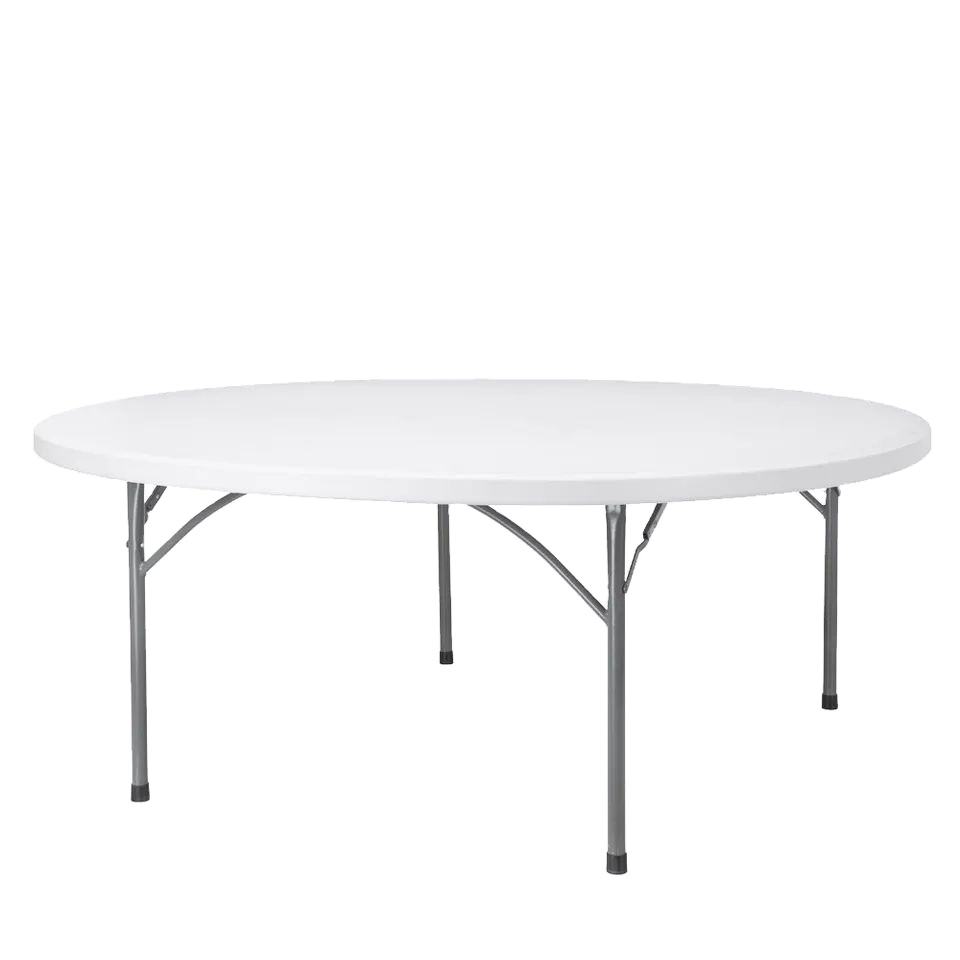 Hotsale 8-10 People Outdoor Banquet Table Plastic Round Folding Table Chair Table For Wedding Party1 