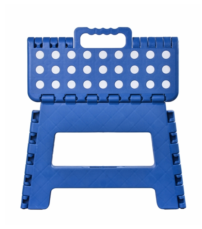 Factory price blue 8” folding plastic step stool for kitchen bathroom living room use1 