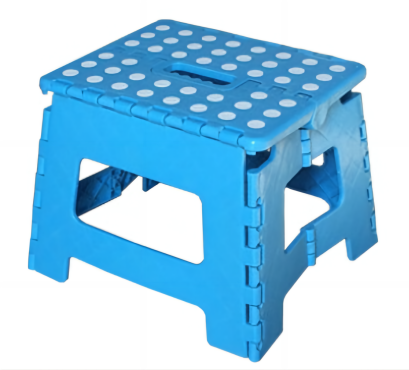 Promotion Kids Speckled Single Handle 9 Inches Height Telescopic Portable Plastic Folding Step Stool1 