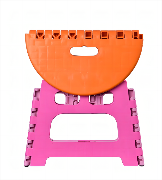 Modern Home Foldable Stool Plastic Foot Stool Non-Slip Portable Step Stool Plastic Foldable Chair1 