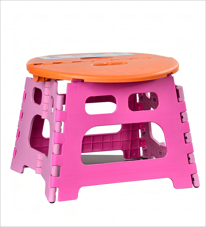 Modern Home Foldable Stool Plastic Foot Stool Non-Slip Portable Step Stool Plastic Foldable Chair1 