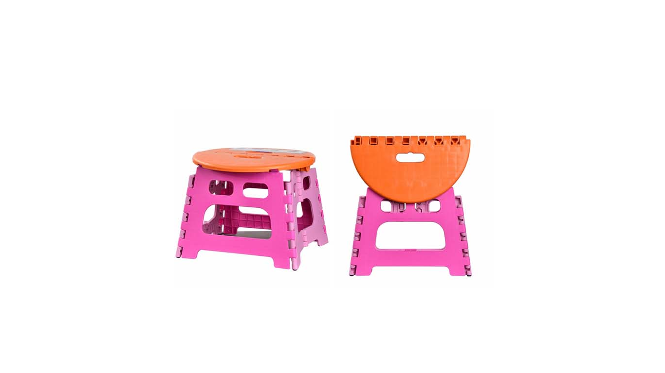 Modern Home Foldable Stool Plastic Foot Stool Non-Slip Portable Step Stool Plastic Foldable Chair1 