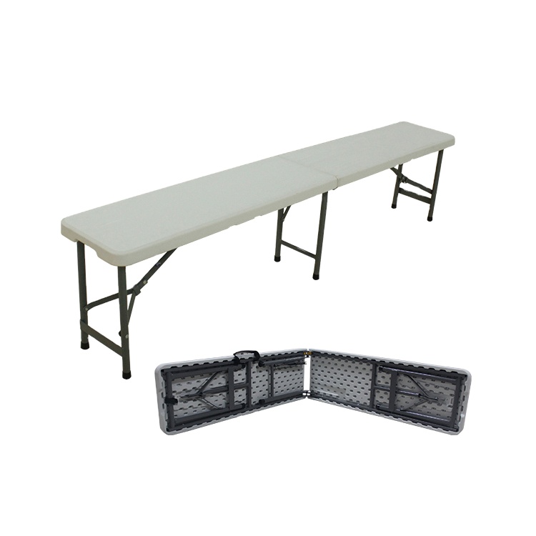 6FT Portable Plastic Camping Dining Folding in Half Bench for Outdoor Picnic Party1 