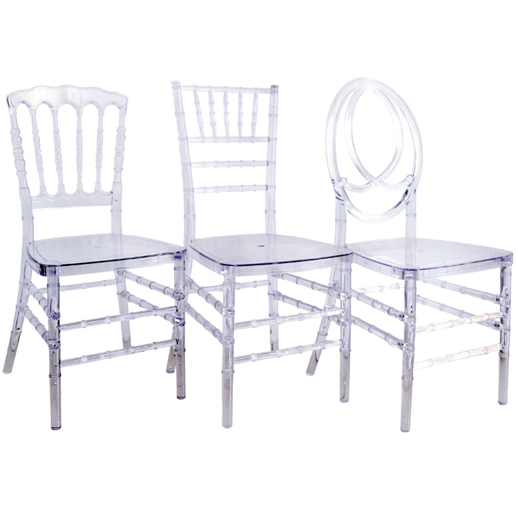 White Transparent Phoenix Napoleon Clear Crystal Plastic Acrylic Resin Tiffany Chiavari Wedding Chair1 