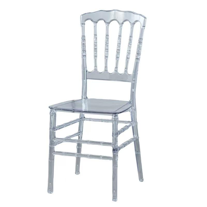 wholesale Transparent acrylic event party dining sale acrylic plastic chiavari crystal clear wedding chair