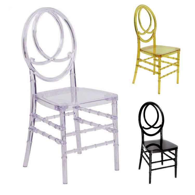 Wholesale Stacking Wedding Event Acrylic Resin Clear Phoenix Chairs